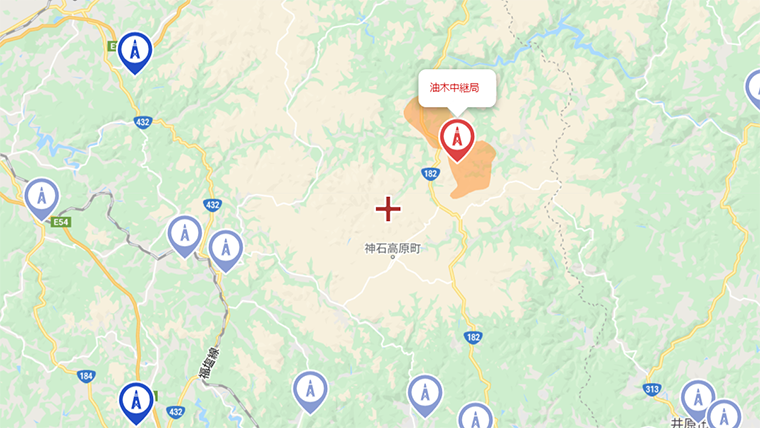 神石高原町の地デジの電波
