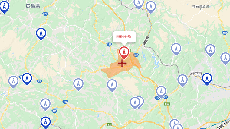 世羅町の地デジの電波