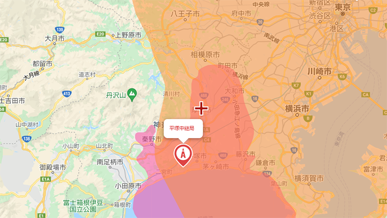 厚木市の地デジの電波