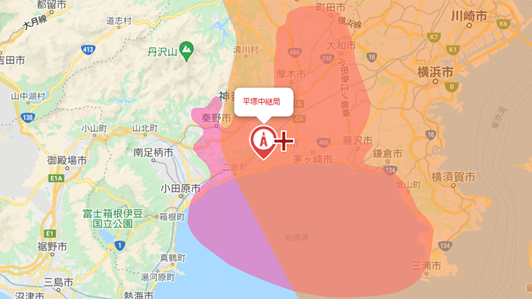 平塚市の地デジの電波