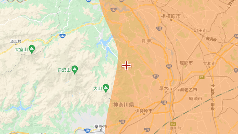 清川村の地デジの電波