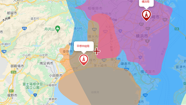 寒川町の地デジの電波