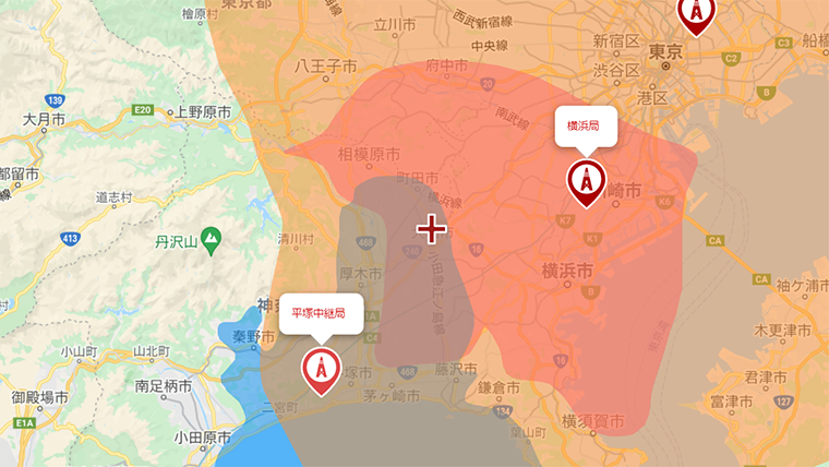 大和市の地デジの電波