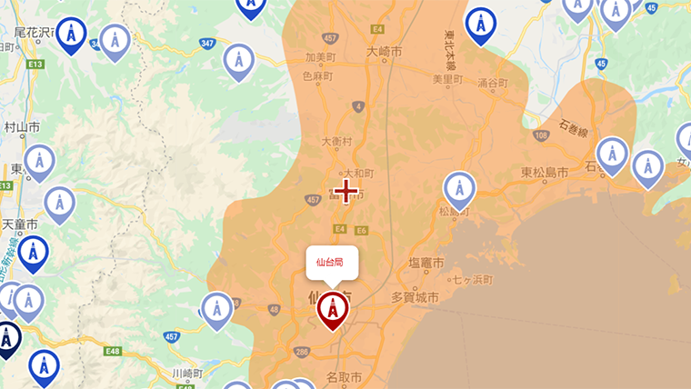 富谷市の地デジの電波
