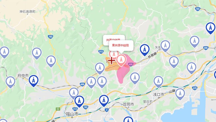 井原市の地デジの電波