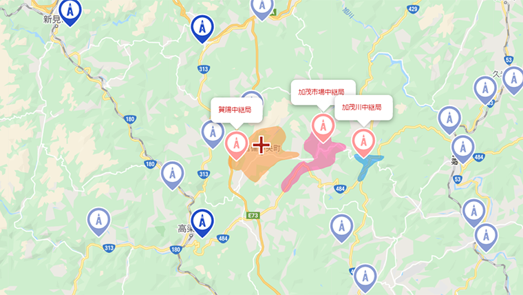 吉備中央町の地デジの電波