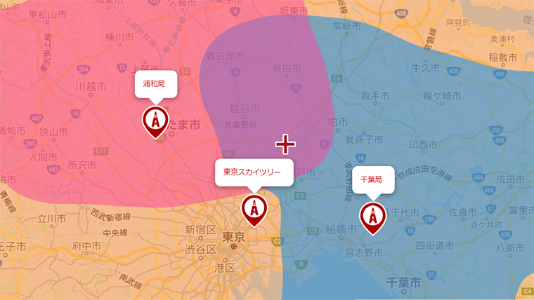 三郷市の地デジの電波