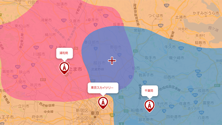 吉川市の地デジの電波