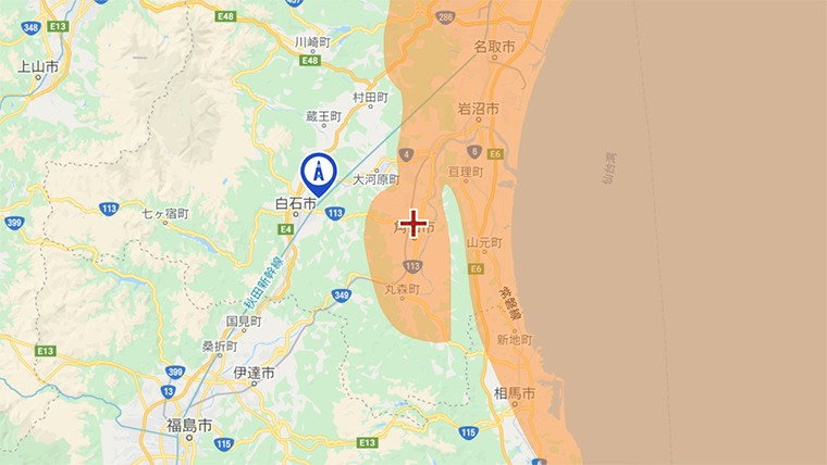 角田市の地デジの電波