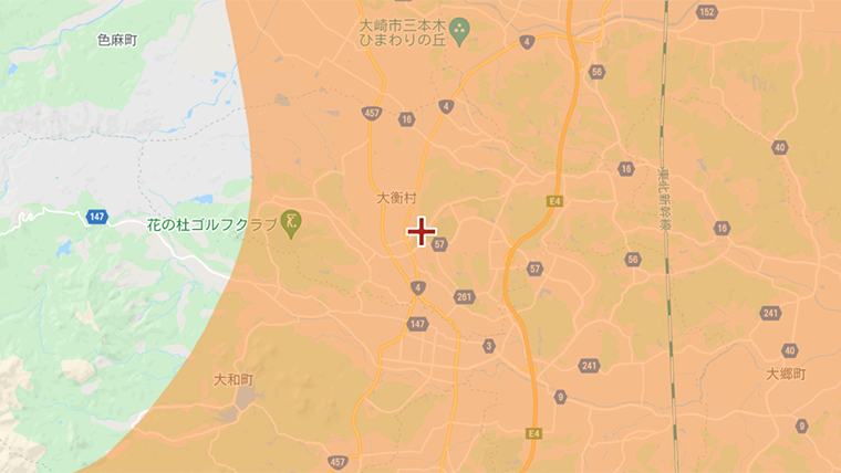 大衡村の地デジの電波