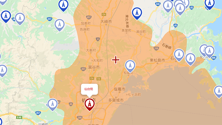 大郷町の地デジの電波