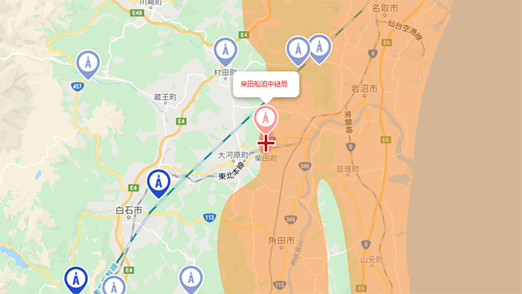 柴田町の地デジの電波