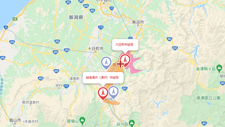 南魚沼市の地デジの電波