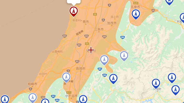 見附市の地デジの電波