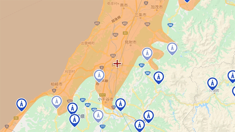 長岡市の地デジの電波
