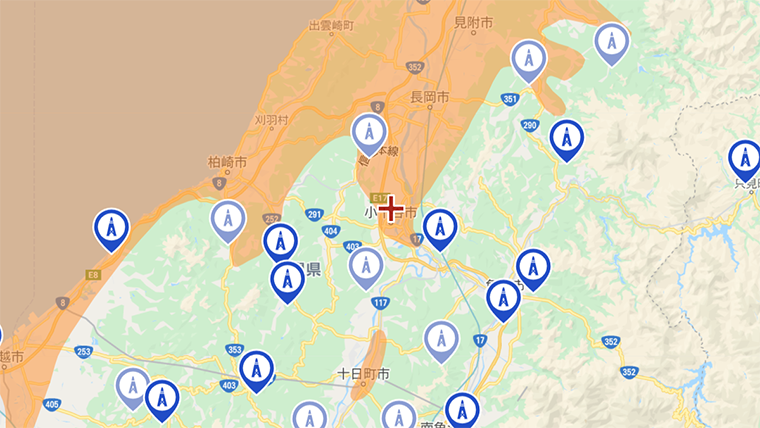 小千谷市の地デジの電波