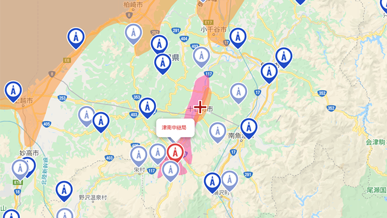 十日町市の地デジの電波