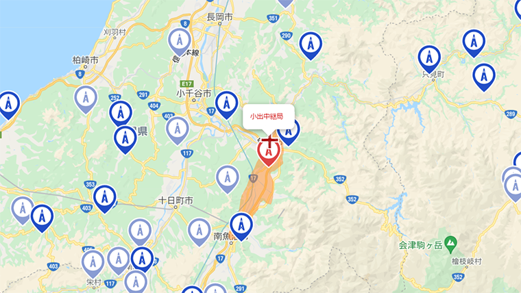 魚沼市の地デジの電波