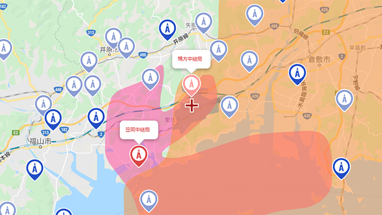浅口市の地デジの電波