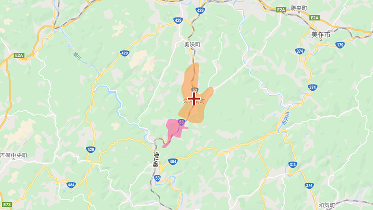 久米南町の地デジの電波