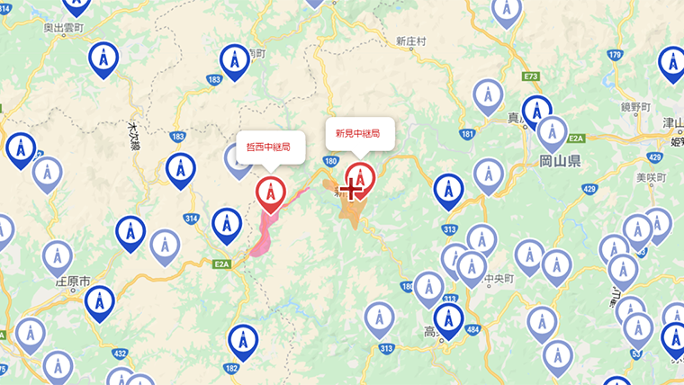 新見市の地デジの電波