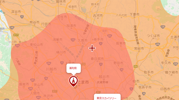 宮代町の地デジの電波