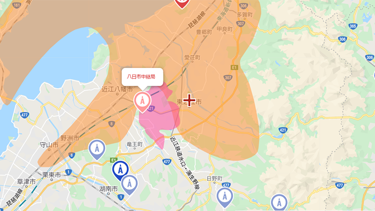 東近江市の地デジの電波