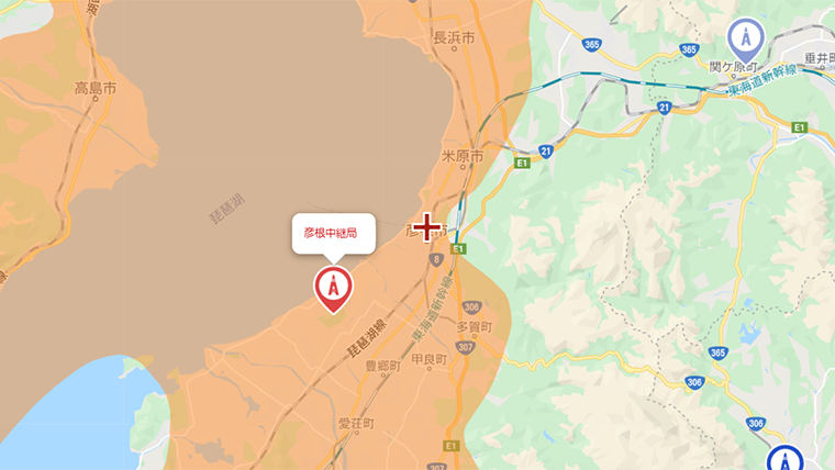 彦根市の地デジの電波