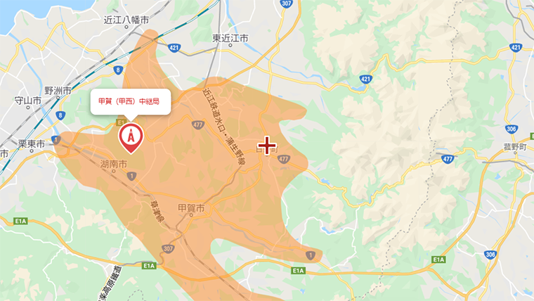 日野町の地デジの電波