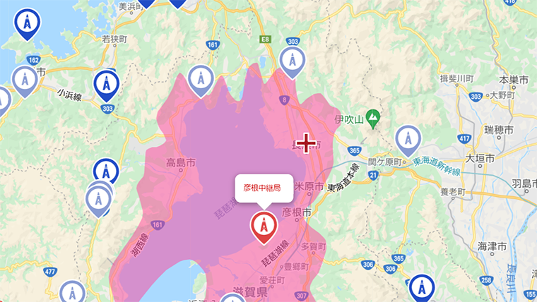 長浜市の地デジの電波