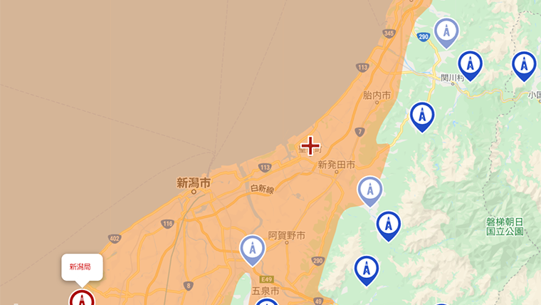 聖籠町の地デジの電波