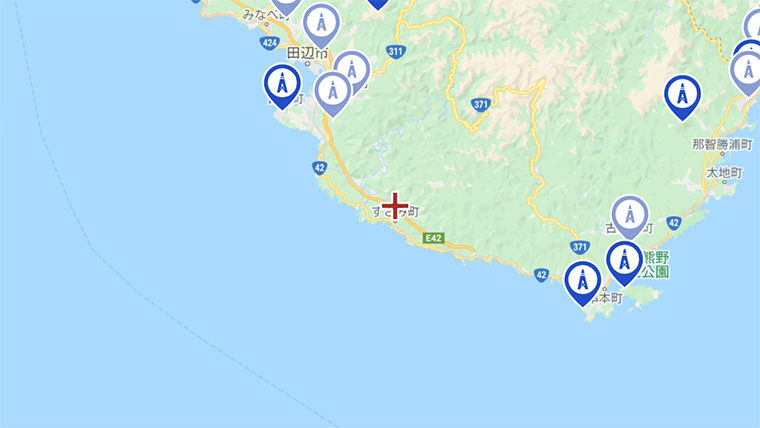 すさみ町の地デジの電波