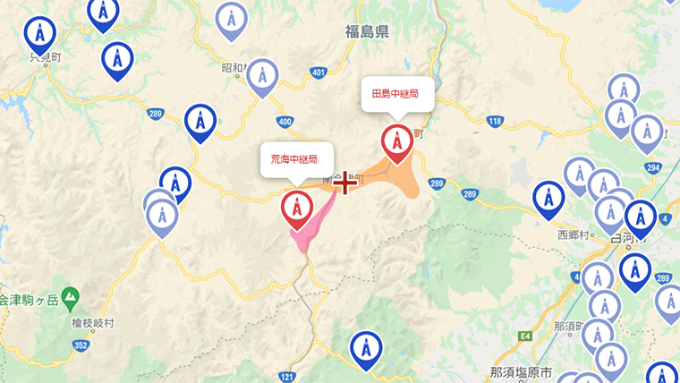 南会津町の地デジの電波