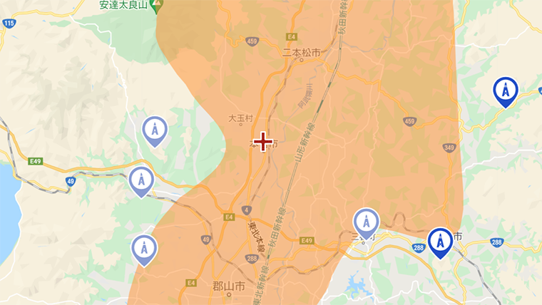 本宮市の地デジの電波