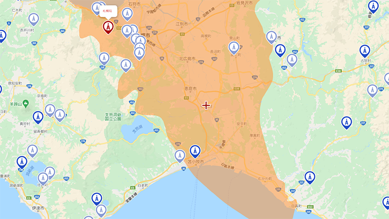 千歳市の地デジの電波