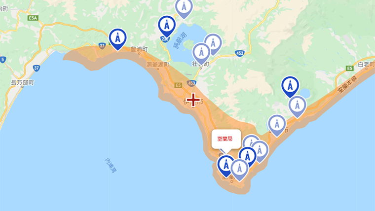 北海道伊達市の地デジの電波