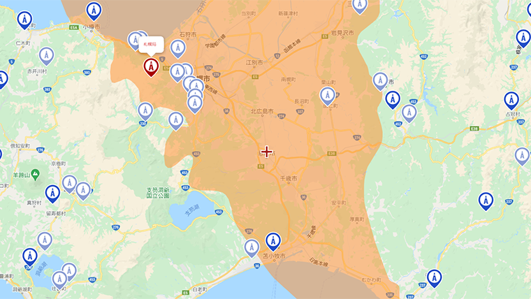 恵庭市の地デジの電波