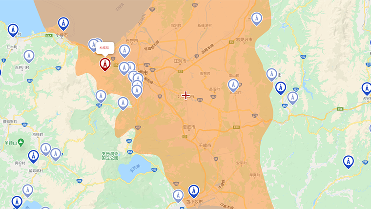 北広島市の地デジの電波