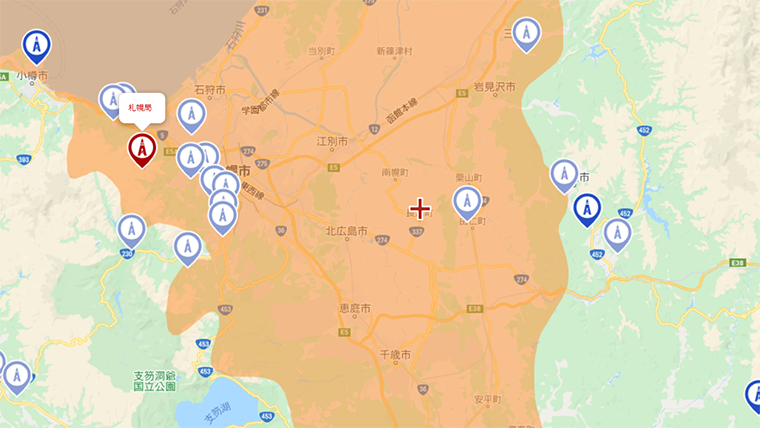 長沼町の地デジの電波