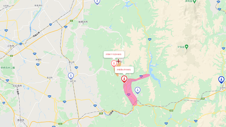 夕張市の地デジの電波