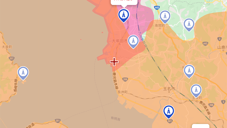荒尾市の地デジの電波