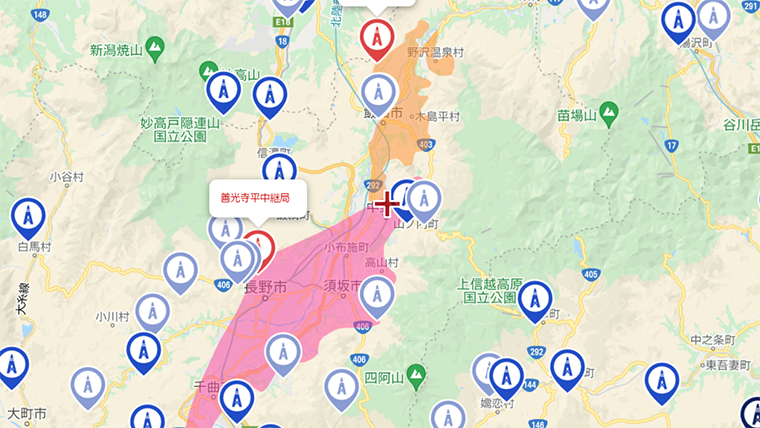 中野市の地デジの電波