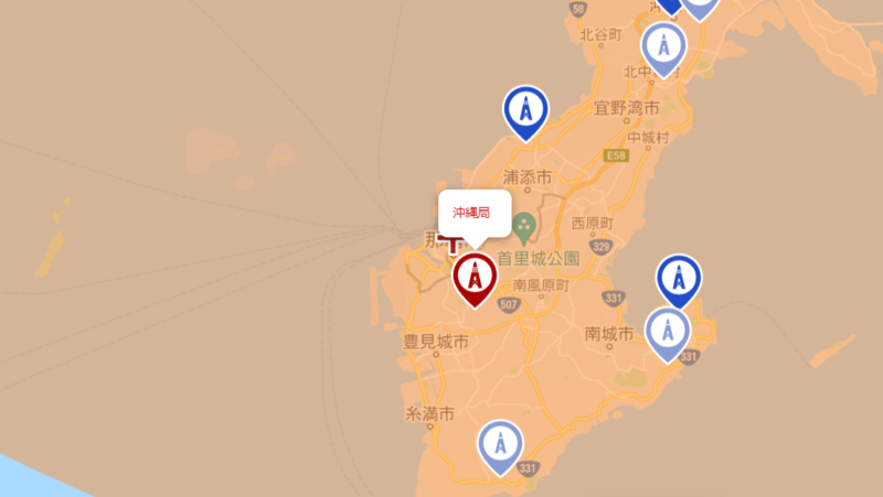 那覇市の地デジの電波