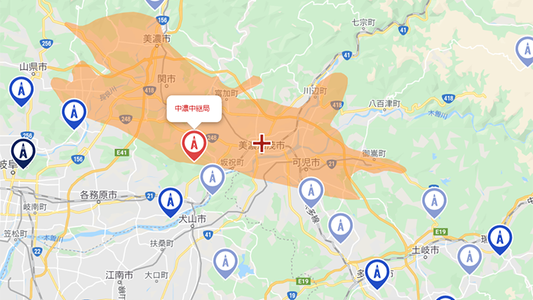 美濃加茂市の地デジの電波