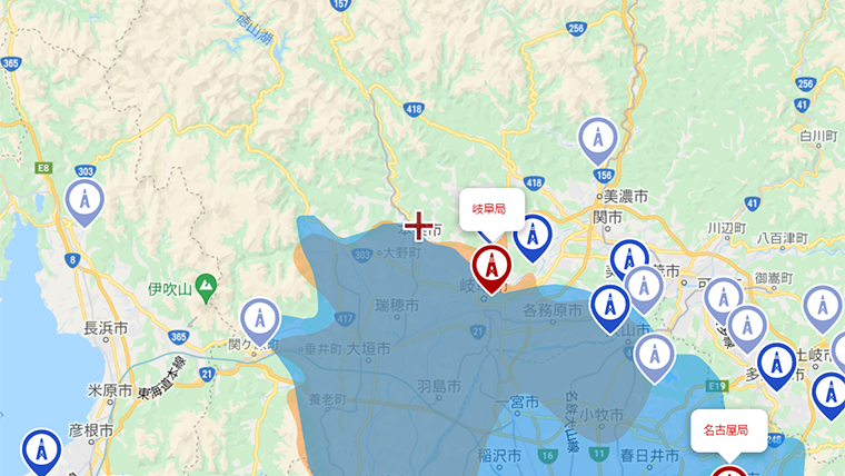 本巣市の地デジの電波