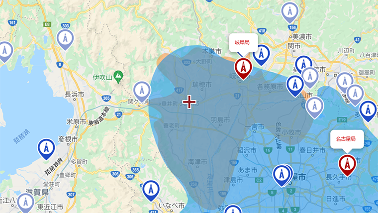 大垣市の地デジの電波