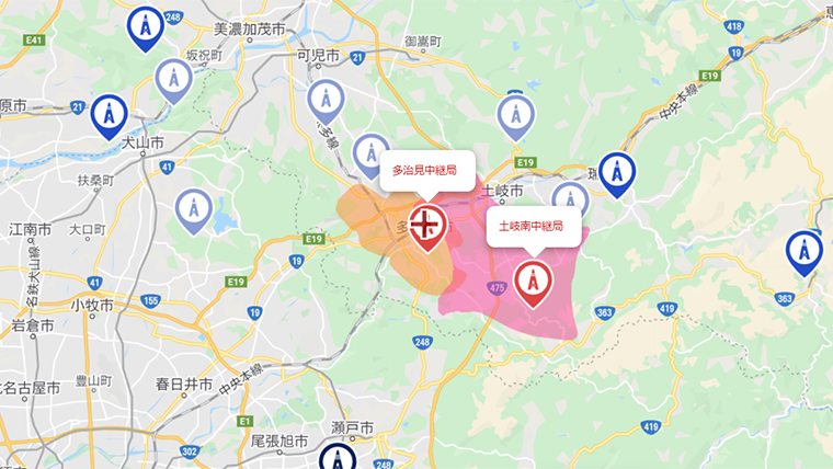 多治見市の地デジの電波