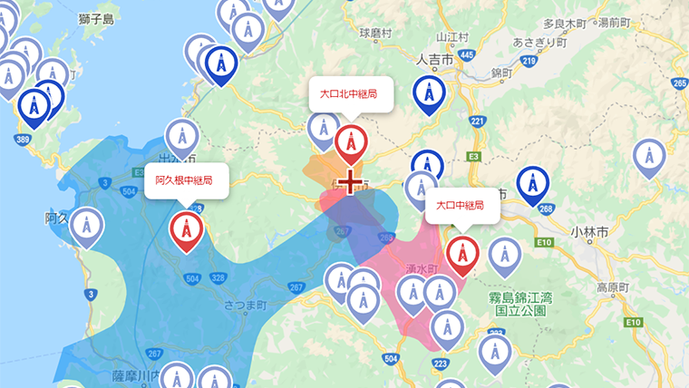 伊佐市の地デジの電波