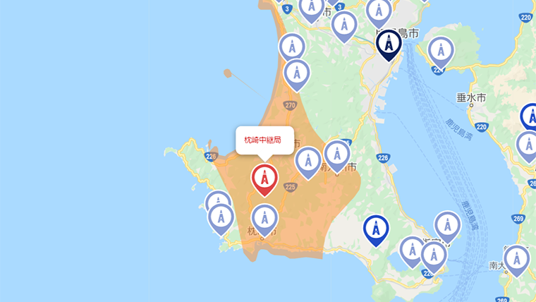 南さつま市の地デジの電波