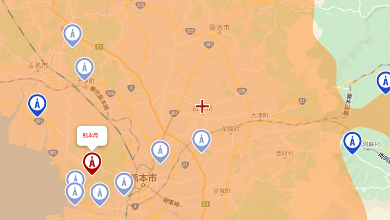 合志市の地デジの電波